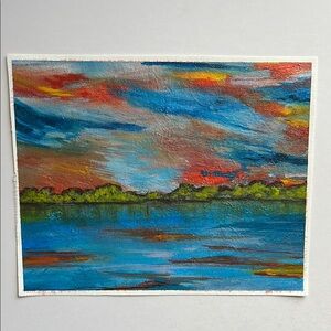 Vibrant Landscape Painting Unframed Art